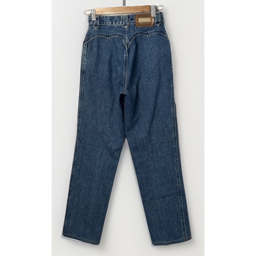 Women's Vintage Lawman High Waisted Jeans Slim Fit Straight Sz 24 24x29 - Picture 6 of 13
